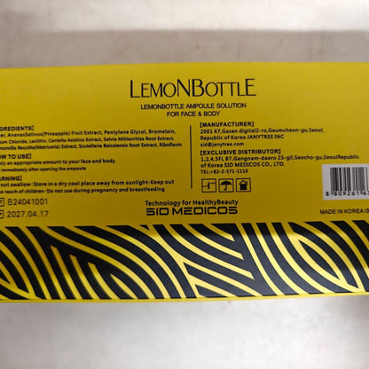 Korean Lemon Bottle Fat Dissolving Solution | Premium Lemon Extract Vials for Body Contouring & Weight Loss | Professional Slimming Injection