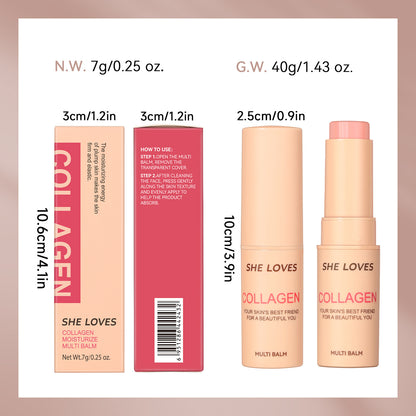 SHELOVES Collagen Moisture Stick: Anti-Aging, Firming & Deep Hydration Balm