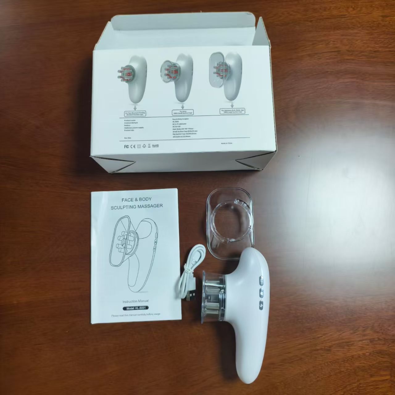 Electric Negative Pressure Massager – EMS Body Sculpting Tool, Cupping & Scraping Therapy, Rechargeable