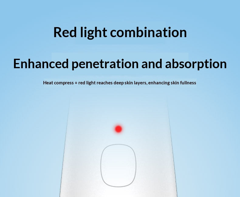 Hot & Cold Therapy Facial Massager | LED Light Therapy & Essence Infusion Device | Eye Care & Skin Lifting Beauty Tool