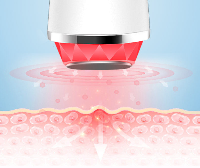 Hot & Cold Therapy Facial Massager | LED Light Therapy & Essence Infusion Device | Eye Care & Skin Lifting Beauty Tool