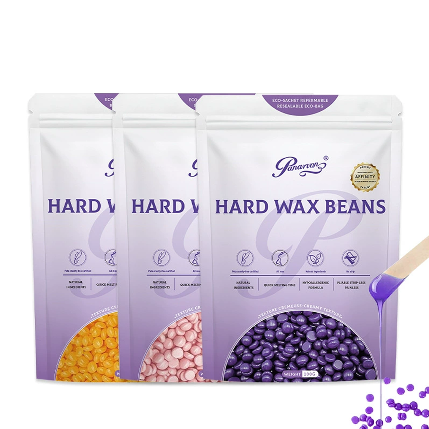 Hard Wax Beans for Bikini & Full Body – Salon Grade Stripless Wax Beads for Hair Removal