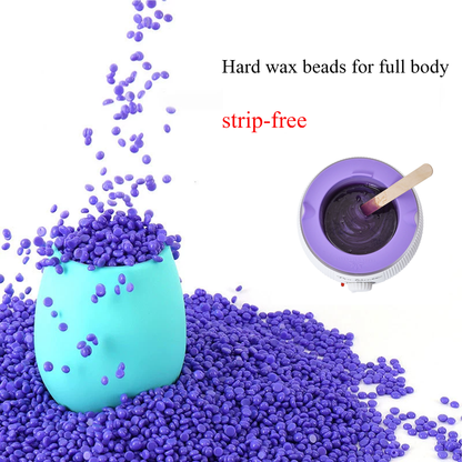 Hard Wax Beans for Bikini & Full Body – Salon Grade Stripless Wax Beads for Hair Removal