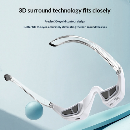 Electric Eye Massager with Red Light Therapy – Microcurrent Eye Care Device for Dark Circles, Puffiness & Anti-Aging