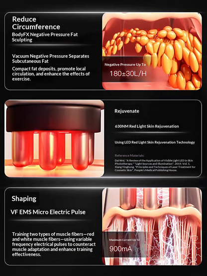 Electric Negative Pressure Massager – EMS Body Sculpting Tool, Cupping & Scraping Therapy, Rechargeable