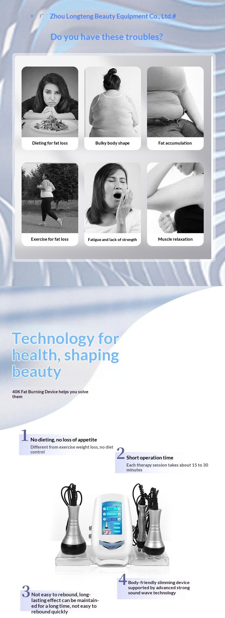 40K Ultrasonic Cavitation + Vacuum Roller | Body Shaper Massager