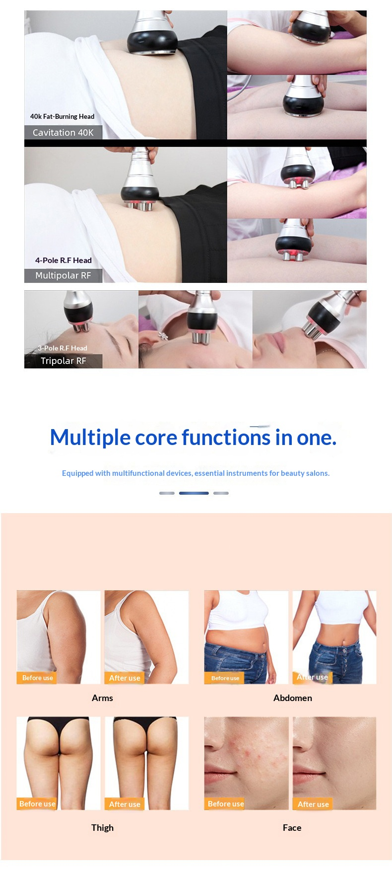 40K Ultrasonic Cavitation + Vacuum Roller | Body Shaper Massager