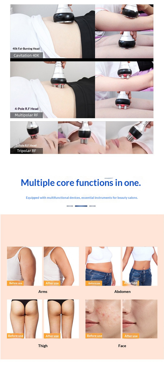 40K Ultrasonic Cavitation + Vacuum Roller | Body Shaper Massager