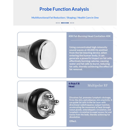 40K Ultrasonic Cavitation + Vacuum Roller | Body Shaper Massager
