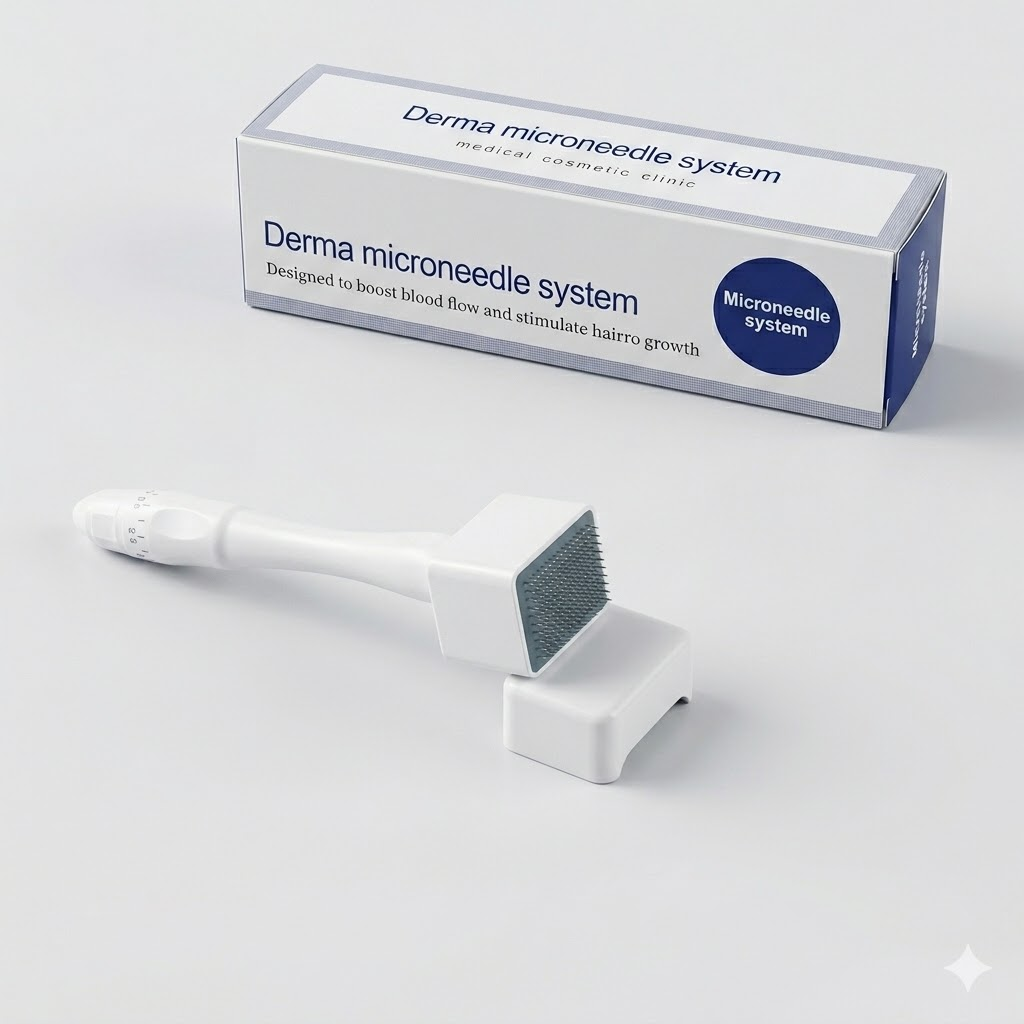 140-Pin Disposable Skin Stamping Microneedle – Scalp Stamp for Hair Growth & Serum Infusion