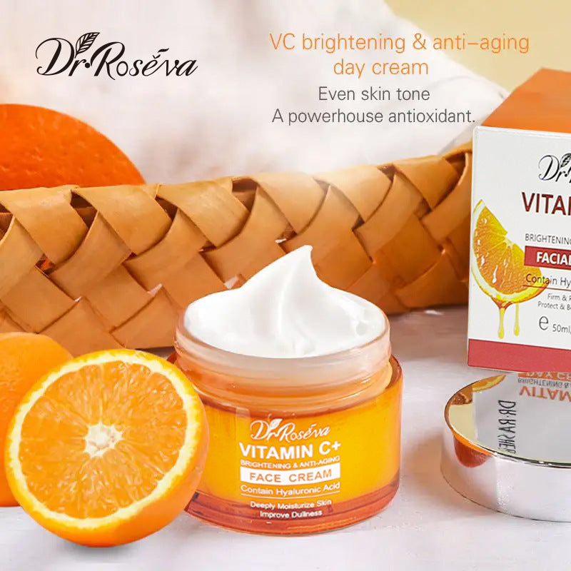 Vitamin C Brightening Face Cream | 24H Hydration, Glow Booster & Makeup Primer (Amazon Best Seller)