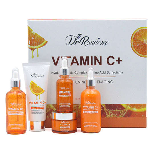 Vitamin C Anti-Wrinkle Hydrating Skincare Set | Daily Antioxidant Routine for Firm, Glowing Skin