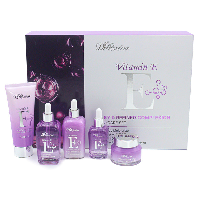 Vitamin E Hydrating Toner & Lotion Set | Daily Antioxidant Moisture for Soft, Supple Skin