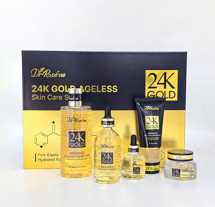 24K Gold Radiance Anti-Aging Skincare Set | Firm, Brighten & Rejuvenate Your Skin