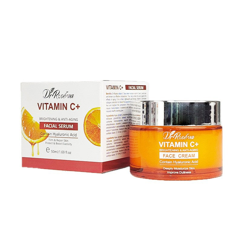 Vitamin C Brightening Face Cream | 24H Hydration, Glow Booster & Makeup Primer (Amazon Best Seller)