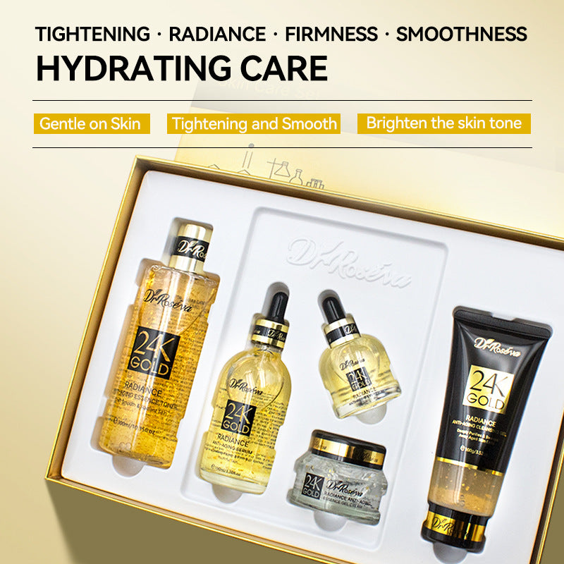 24K Gold Radiance Anti-Aging Skincare Set | Firm, Brighten & Rejuvenate Your Skin