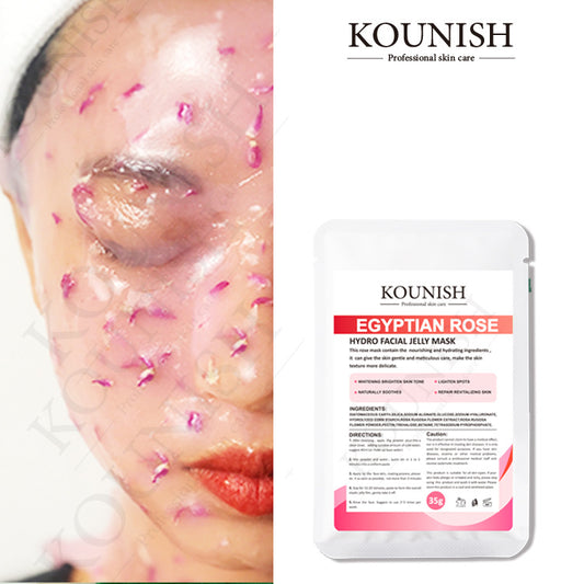 Salon-Grade Jelly Gel Mask Powder | Rose/Collagen/Chamomile/Lavender Crystal Hydrating Mask | Oil-Control & Moisturizing Home Spa Kit