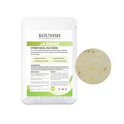 Salon-Grade Jelly Gel Mask Powder | Rose/Collagen/Chamomile/Lavender Crystal Hydrating Mask | Oil-Control & Moisturizing Home Spa Kit