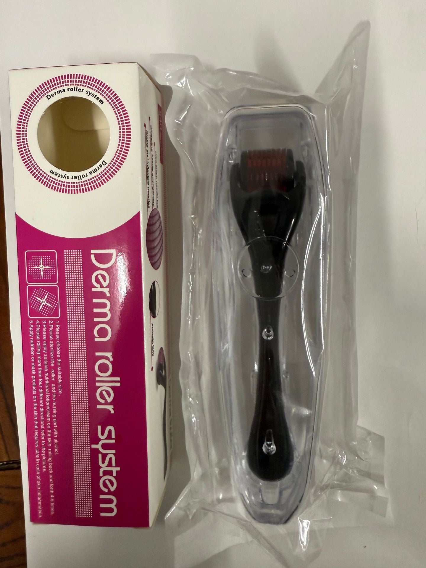 540 Microneedle Roller – Facial Serum Penetration, Scalp & Beard Massage – Medical Grade Derma Roller for Home & Salon Use